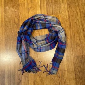 GAP oversized plaid scarf 🧣 (tan/blue/gray/pink)